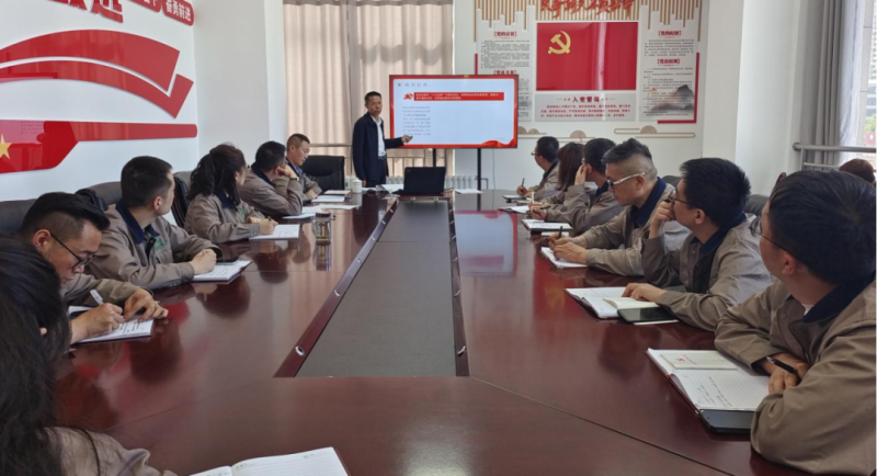 恪守“六大紀(jì)律” 筑牢思想根基——集團(tuán)黨委委員、紀(jì)委書記赴朝物開投公司黨支部講授專題黨課